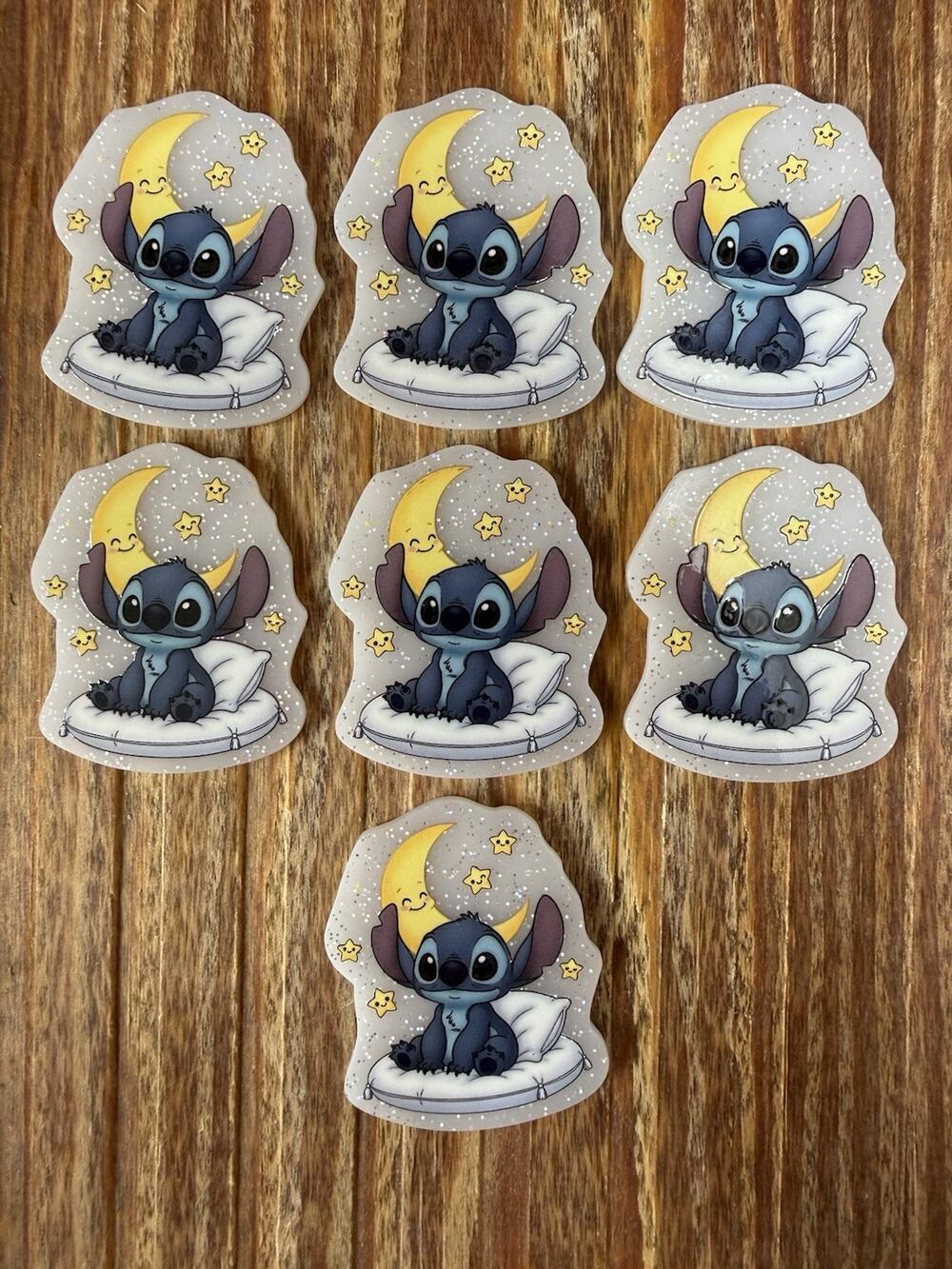7 Pc Lilo And Stitch Acrylic Flatbacks